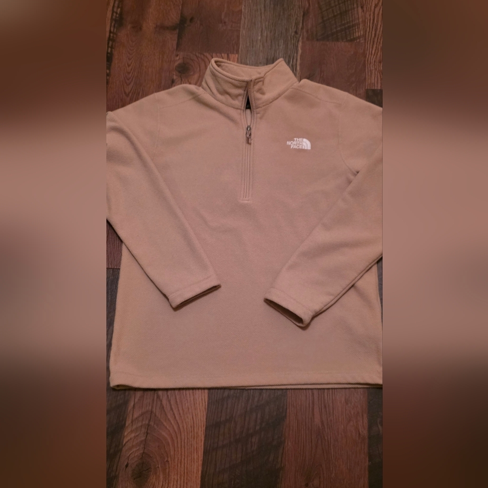 The North Face Men's Tan Half-Zip Fleece Pullover